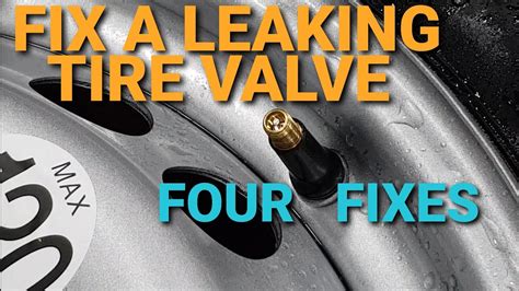 temporary fix for leaking valve stem|Tire Leak From Valve Stem: Causes, Diagnosis, & Fixes